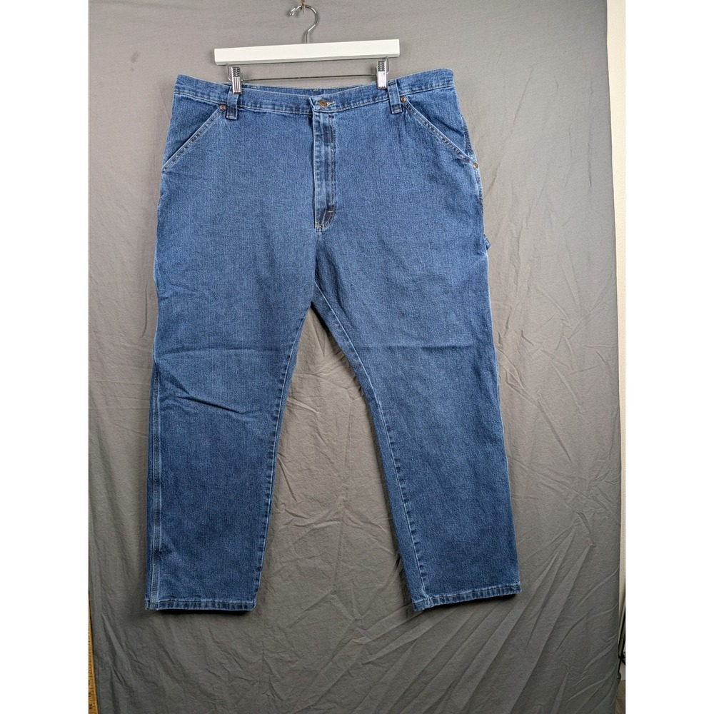 Wrangler Carpenter Jeans Mens 42x30 Blue Denim Workwear Pants